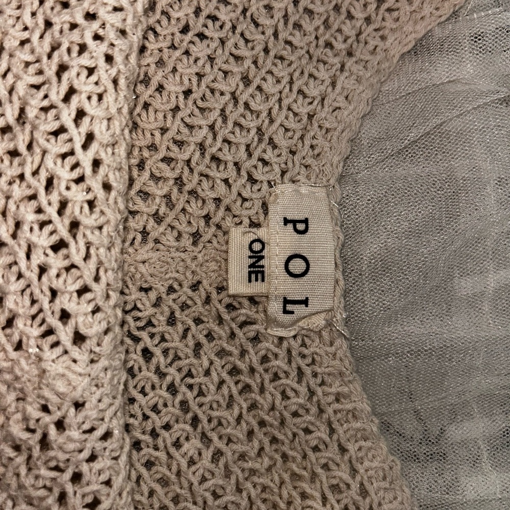NW BAG- POL Cream Lined Ruffle Slip Dress - Picture 11 of 13